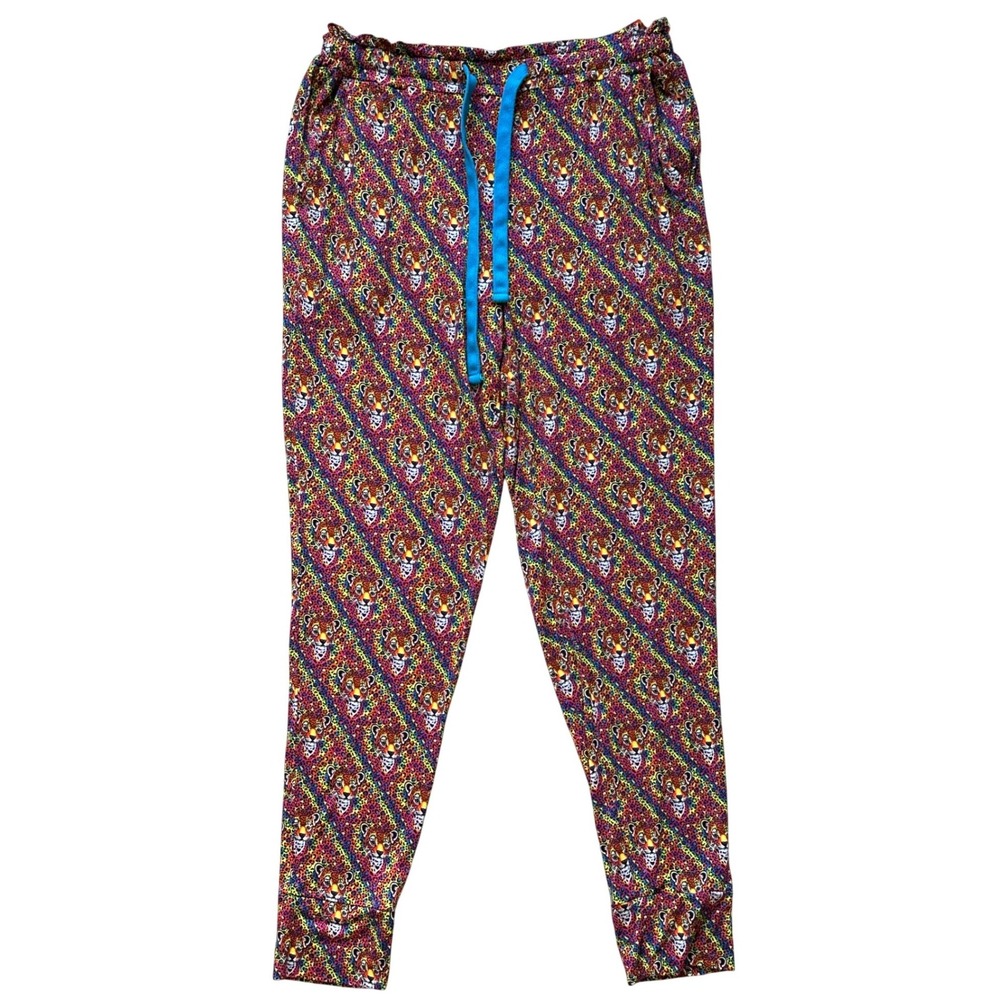 Lisa Frank x Posh Peanut Hunter the Leopard Rainbow Loungewear Joggers S Kidcore